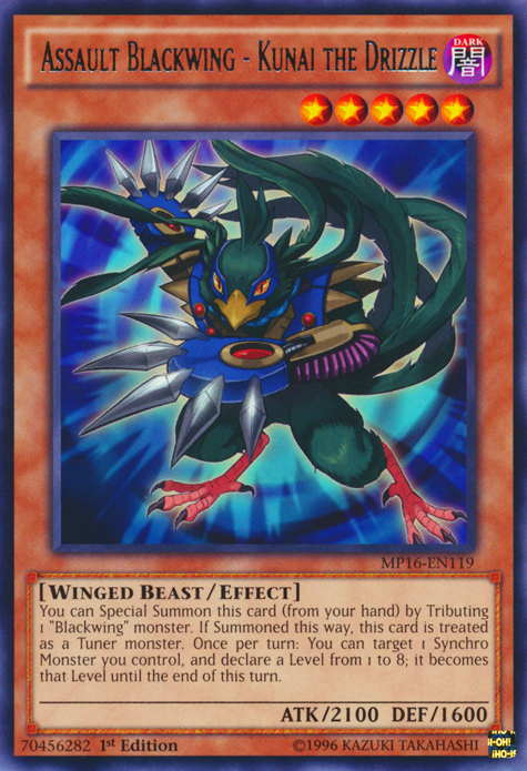 Assault Blackwing - Kunai the Drizzle [MP16-EN119] Rare 