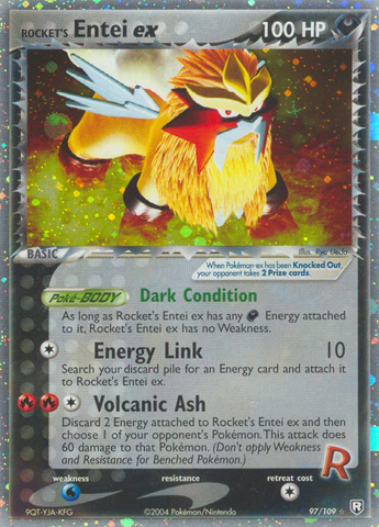 Rocket's Entei ex (97/109) [EX: Team Rocket Returns] 