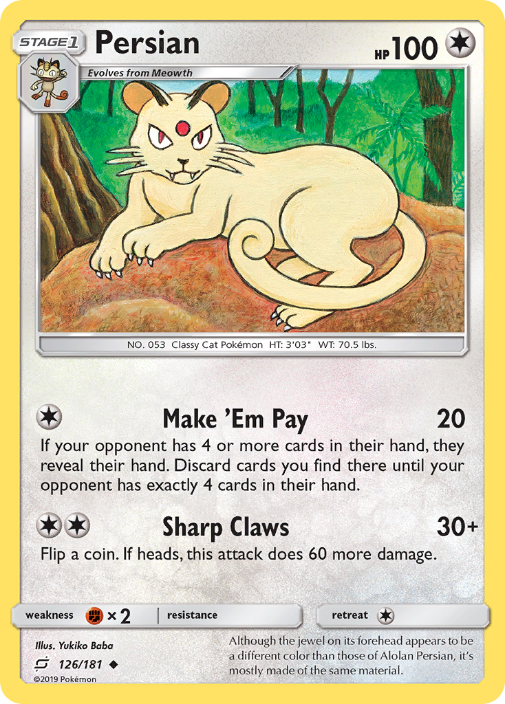 Persian (126/181) [Sun &amp; Moon: Team Up] 