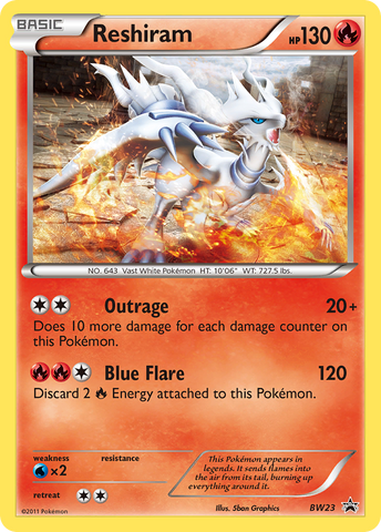 Reshiram (BW23) [Black &amp; White: Black Star Promos] 