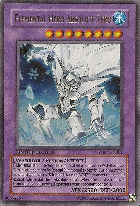Elemental Hero Absolute Zero [YG04-EN001] Ultra Rare 