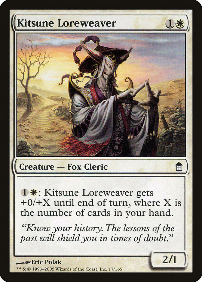 Kitsune Loreweaver [Saviors of Kamigawa] 