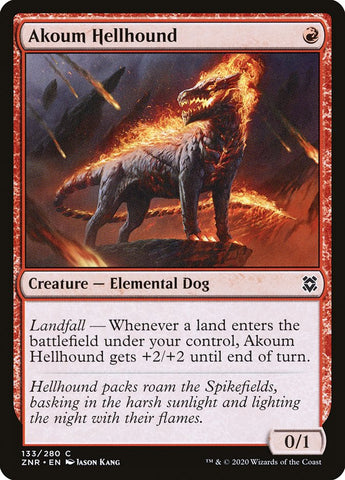 Akoum Hellhound [Zendikar Rising] 