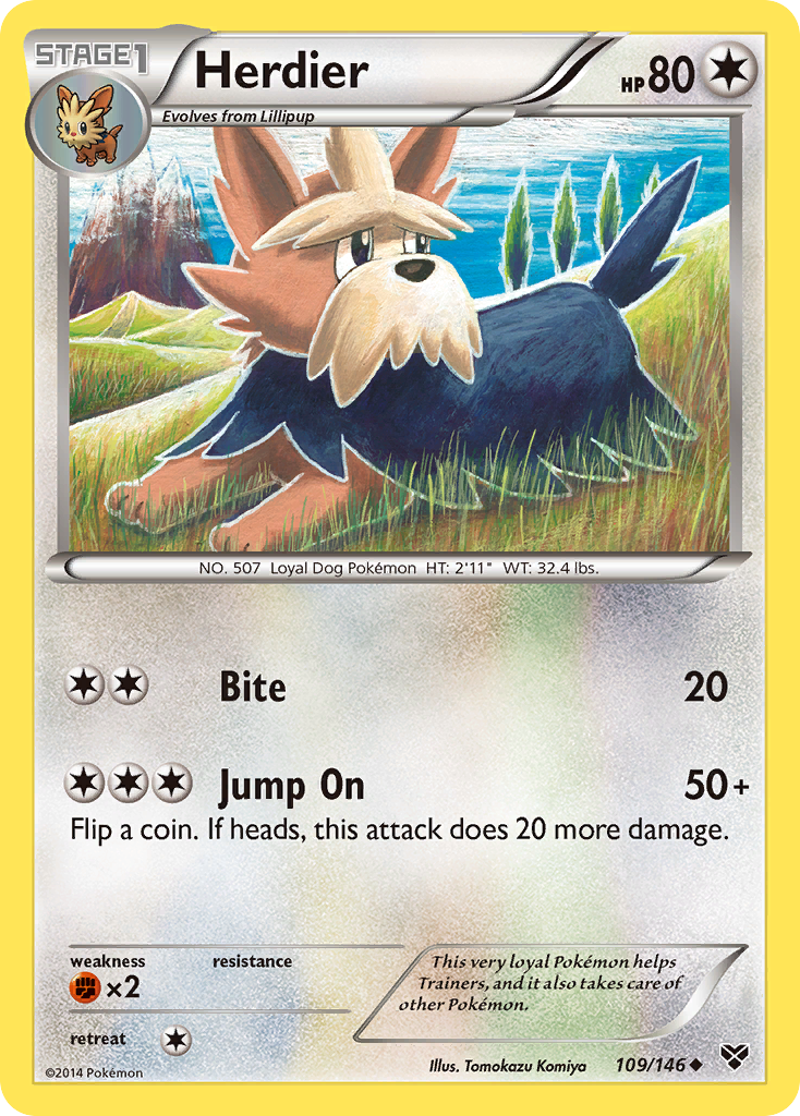 Herdier (109/146) [XY: Base Set] 