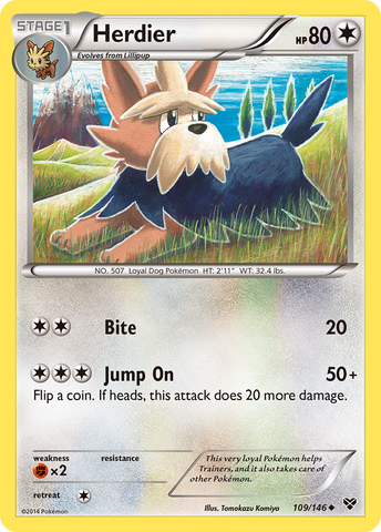 Herdier (109/146) [XY: Base Set] 