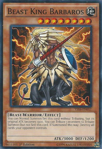 Beast King Barbaros [YS16-EN017] Common 