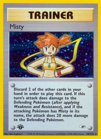 Misty (18/132) [Gym Heroes 1st Edition] 