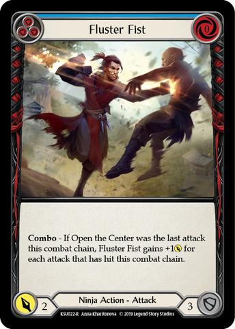 Fluster Fist (Blue) [KSU022-R] (Katsu Hero Deck) 1st Edition Normal 