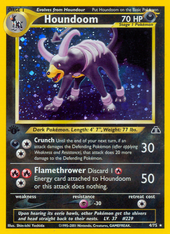 Houndoom (4/75) [Neo Discovery 1st Edition] 
