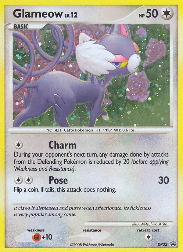 Glameow (DP23) [Diamond &amp; Pearl: Black Star Promos] 