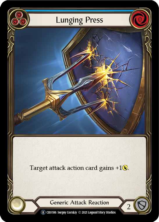 Lunging Press [U-CRU186] (Crucible of War Unlimited) Unlimited Rainbow Foil 