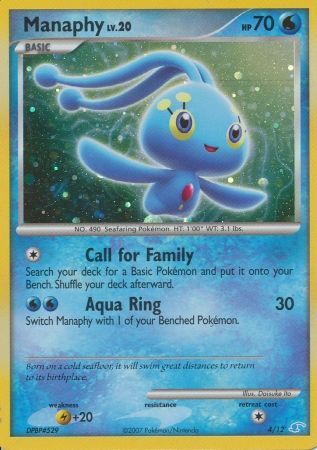 Manaphy (4/12) [Diamond &amp; Pearl: Trainer Kit - Manaphy] 