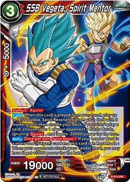 SSB Vegeta, Spirit Mentor (P-314) [Tournament Promotion Cards] 