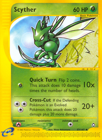 Scyther (57/147) [Aquapolis] 