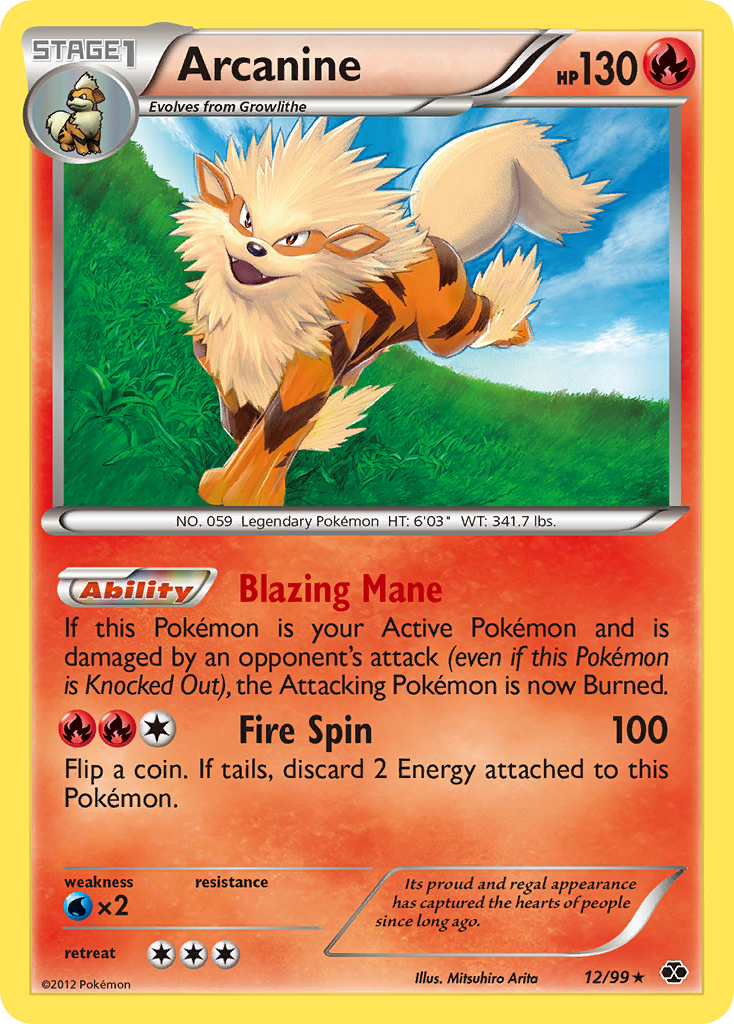 Arcanine (12/99) [Black &amp; White: Next Destinies] 