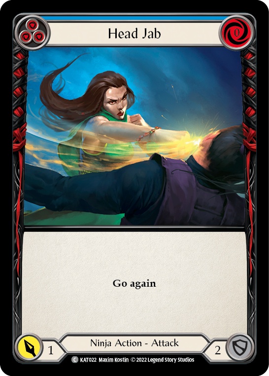 Head Jab (Blue) [KAT022] (Outsiders Katsu Blitz Deck) 