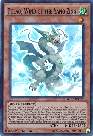 Pulao, Wind of the Yang Zing [MP15-EN086] Super Rare 