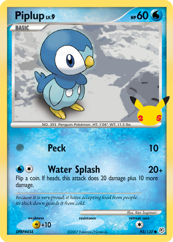 Piplup (93/130) [First Partner Pack] 