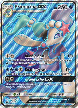 Primarina GX (SM39) (Jumbo Card) [Sun &amp; Moon: Black Star Promos] 