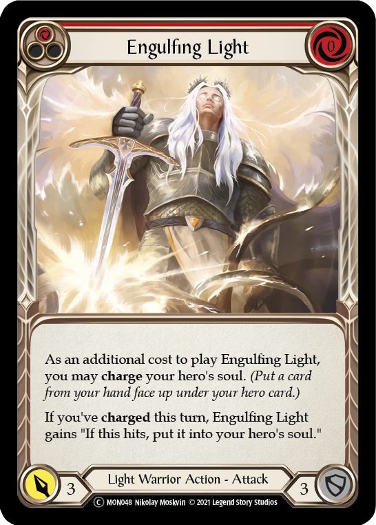 Engulfing Light (Red) [U-MON048-RF] (Monarch Unlimited) Unlimited Rainbow Foil 
