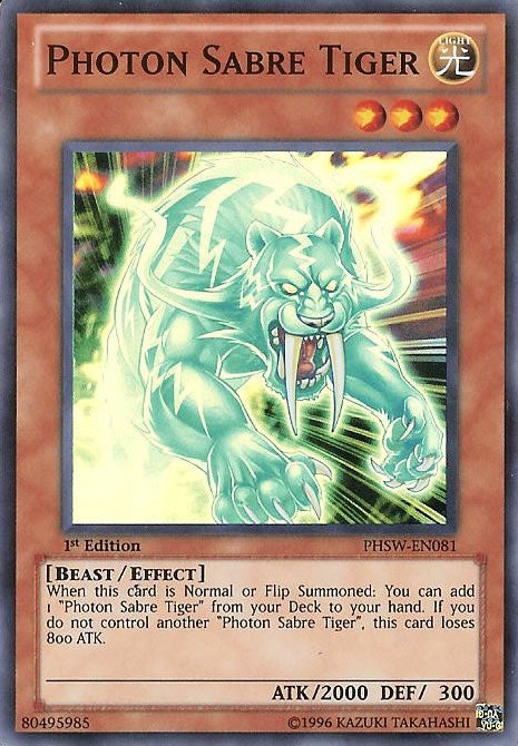 Photon Saber Tiger [PHSW-EN081] Super Rare 