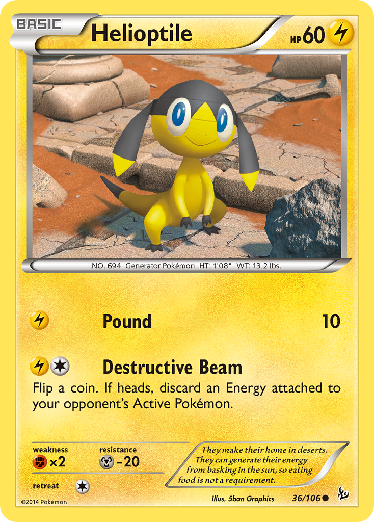 Helioptile (36/106) [XY: Flashfire] 
