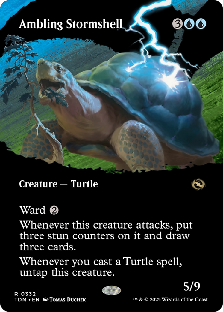 Ambling Stormshell (Borderless) [Tarkir: Dragonstorm] 