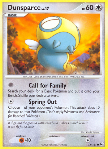 Dunsparce (73/127) [Platinum: Base Set] 
