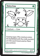 Dairy Cow [Mystery Booster 2 Playtest Cards] 