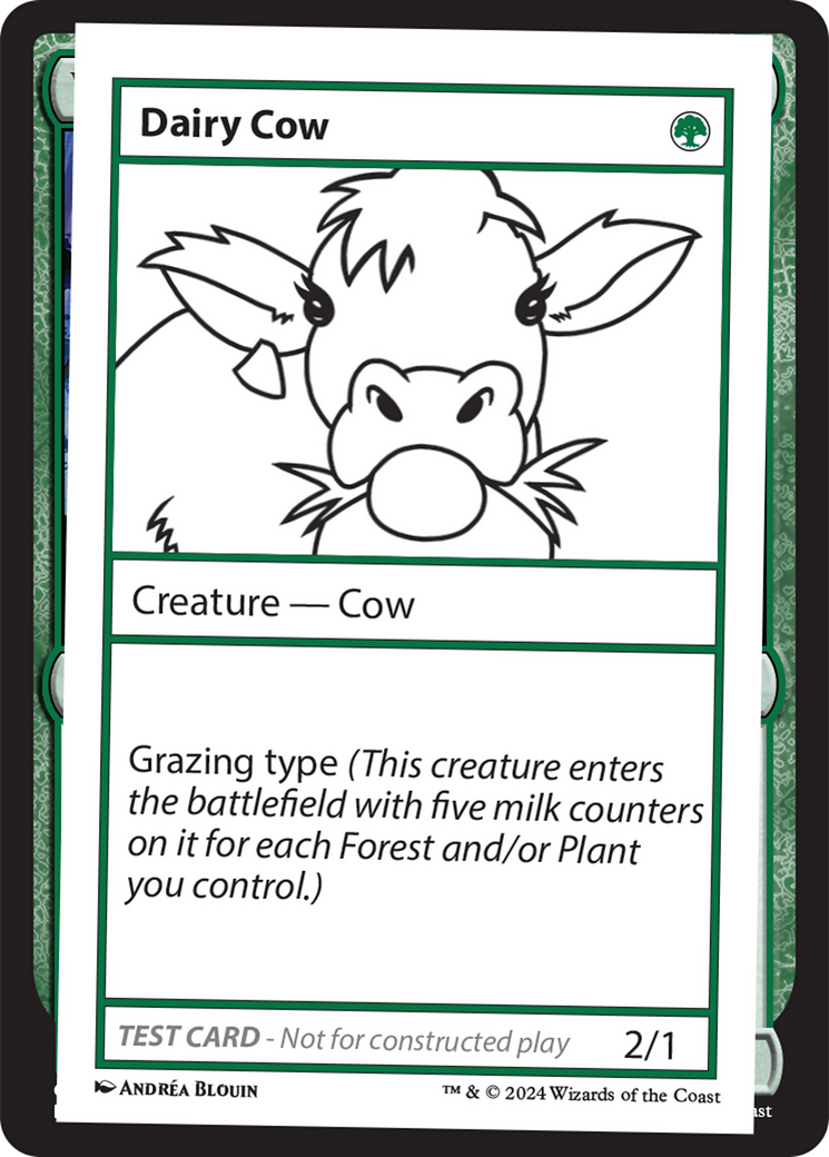 Dairy Cow [Mystery Booster 2 Playtest Cards] 