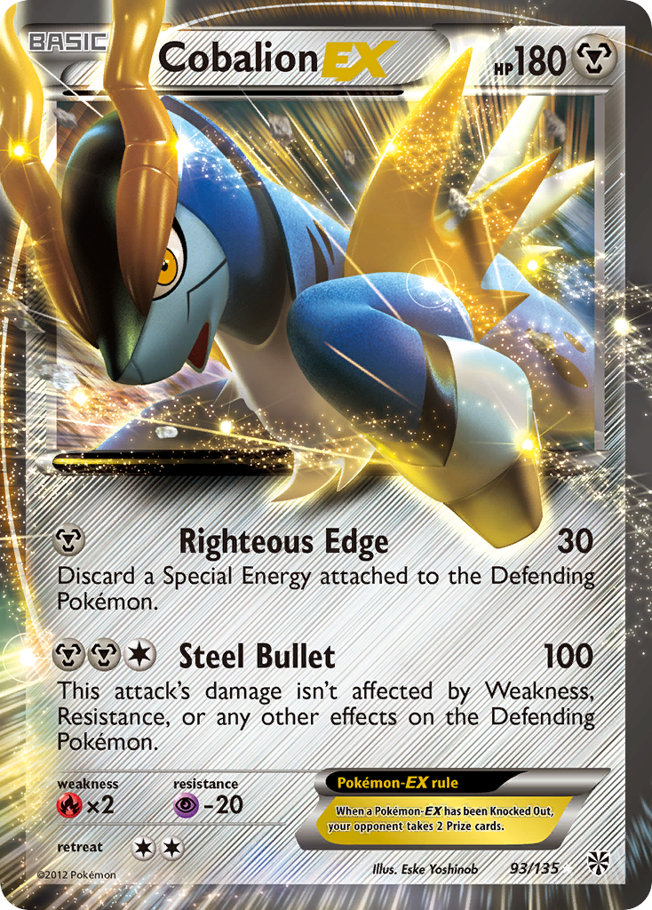 Cobalion EX (93/135) [Black &amp; White: Plasma Storm] 