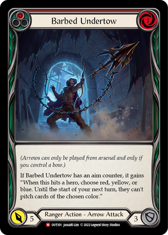 Barbed Undertow [OUT101] (Outsiders) Rainbow Foil 