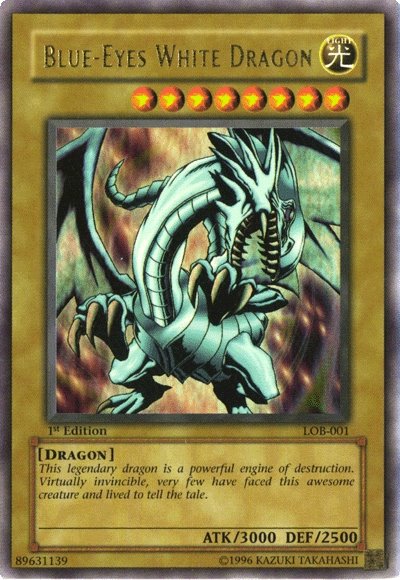 Blue-Eyes White Dragon [LOB-001] Ultra Rare 