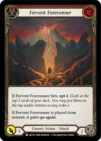 Fervent Forerunner (Red) [U-ARC182] (Arcane Rising Unlimited) Unlimited Normal 