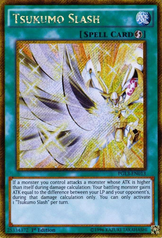 Tsukumo Slash [PGL3-EN013] Gold Secret Rare 