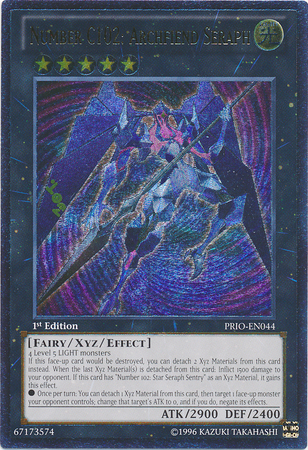 Number C102: Archfiend Seraph [PRIO-EN044] Ultimate Rare 