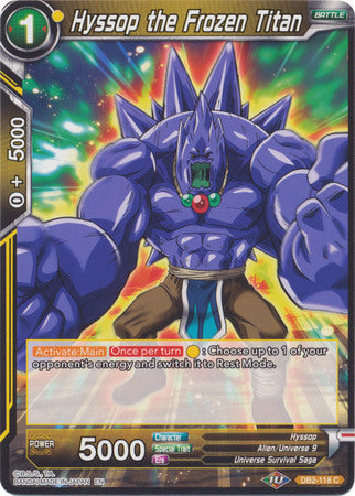 Hyssop the Frozen Titan (DB2-118) [Divine Multiverse] 