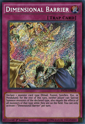 Dimensional Barrier [INOV-EN078] Secret Rare 