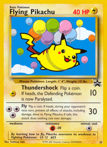 Flying Pikachu (25) [Wizards of the Coast: Black Star Promos] 
