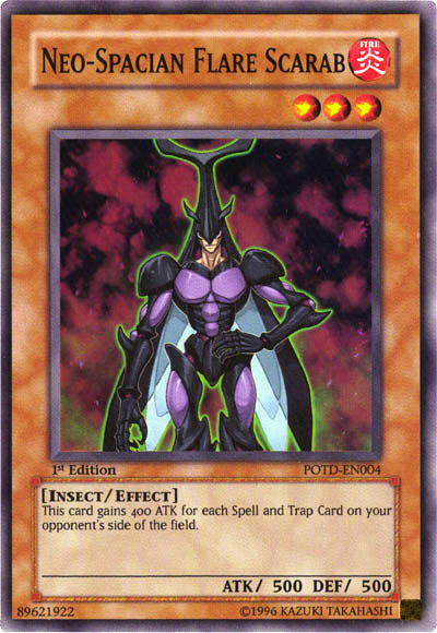 Neo-Spacian Flare Scarab [POTD-EN004] Super Rare 
