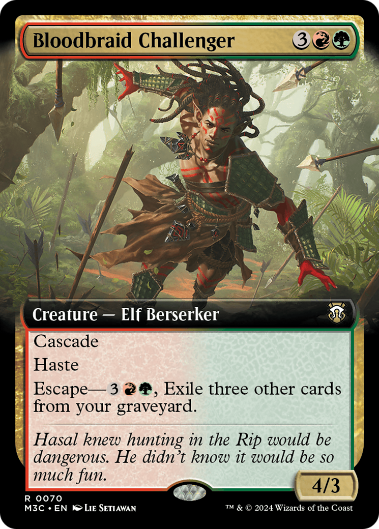 Bloodbraid Challenger (Extended Art) [Modern Horizons 3 Commander] 