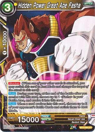 Hidden Power Great Ape Fasha (BT3-098) [Cross Worlds] 