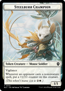 Steelburr Champion // Squid Double-Sided Token [Bloomburrow Commander Tokens] 
