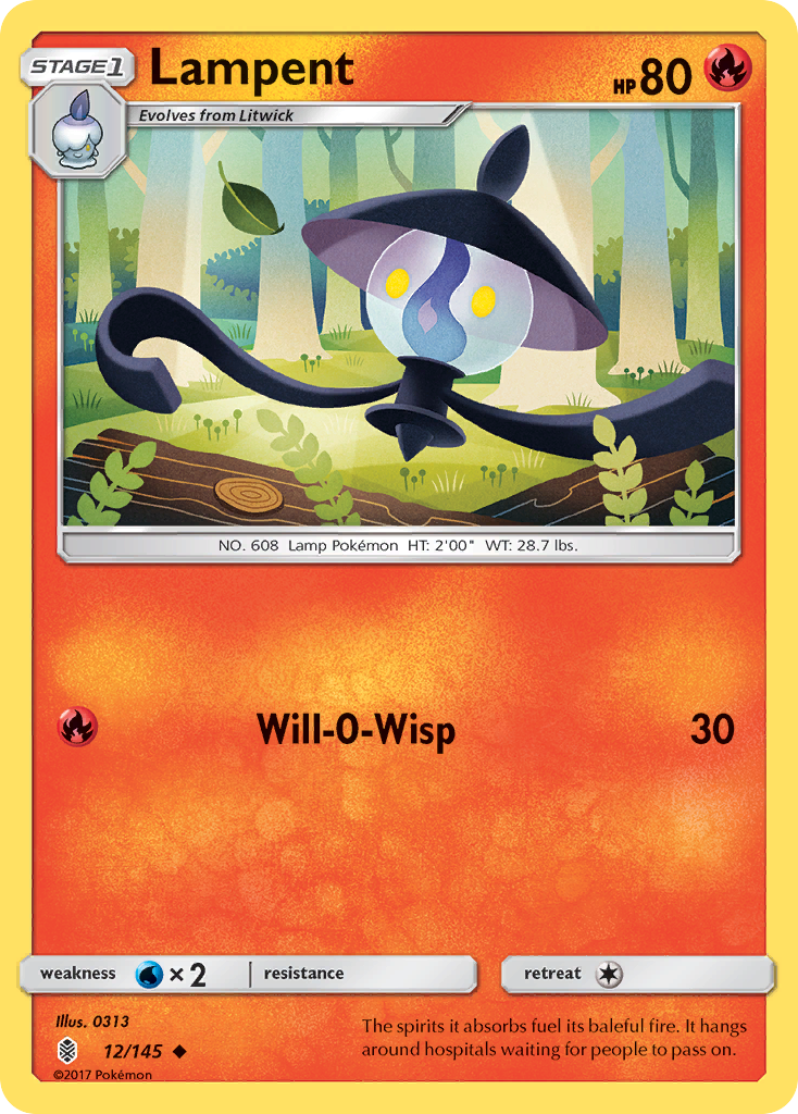 Lampent (12/145) [Sun &amp; Moon: Guardians Rising] 