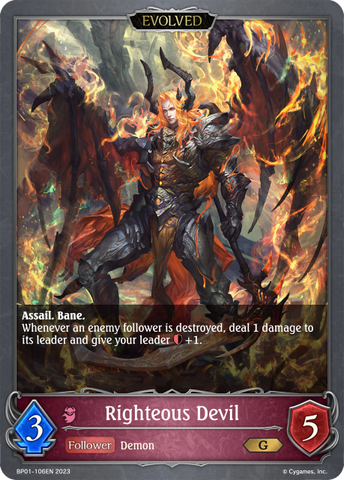 Righteous Devil (BP01-106EN) [Advent of Genesis] 