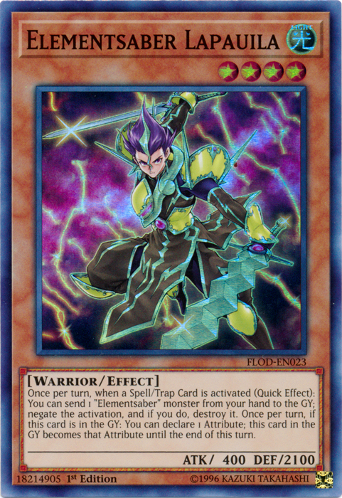 Elementsaber Lapauila [FLOD-EN023] Super Rare 