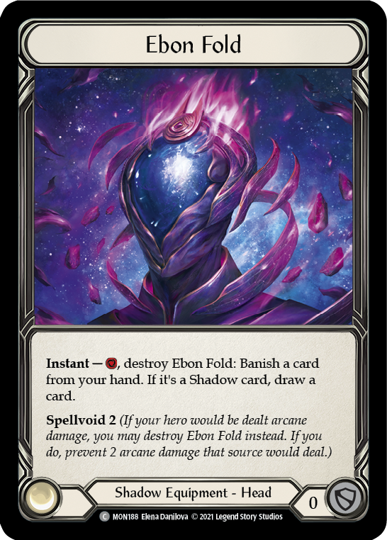 Ebon Fold [MON188-CF] (Monarch) 1st Edition Cold Foil 