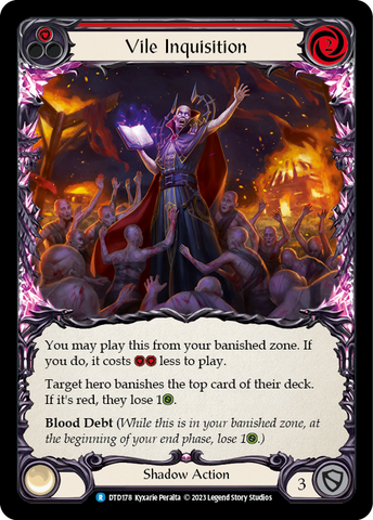 Vile Inquisition (Red) [DTD178] (Dusk Till Dawn) Rainbow Foil 