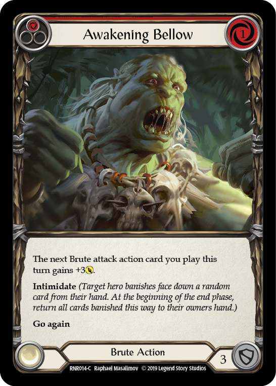 Awakening Bellow (Red) [RNR014-C] (Rhinar Hero Deck) 1st Edition Normal 