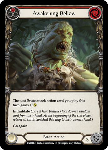 Awakening Bellow (Red) [RNR014-C] (Rhinar Hero Deck) 1st Edition Normal 